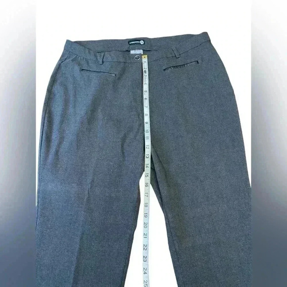 NWOT Claire France, Plus-Size Tailored Straight-Leg  Trousers, 16W, Gray 💫 - Picture 5 of 8